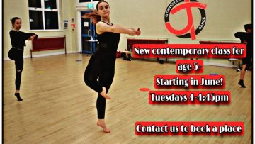 New class starting this month – Contemporary Dance for ages 5+